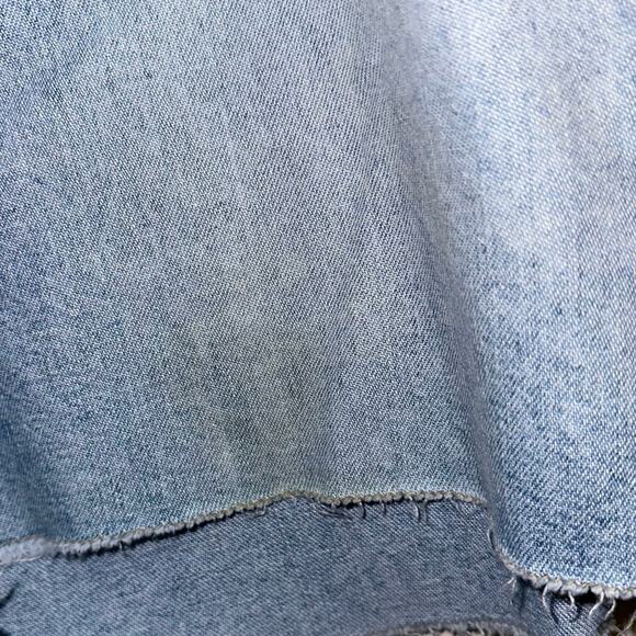 Vintage Tommy Hilfiger Stitched Flag Boyfriend Frayed Light Denim Shorts - Picture 7 of 7